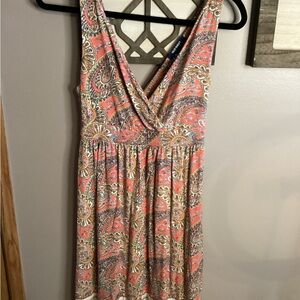 Old Navy Paisley Print Sleeveless Dress